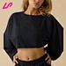 Upgrade your style with our oversized cropped sweatshirt. Made from soft, comfortable materials, it's perfect for year-round wear. Shop now!
